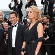  Laurent Gerra et sa compagne Christelle Lyon - Montée des marches du film "La Glace et le Ciel" pour la cérémonie de clôture du 68 ème Festival du film de Cannes, à Cannes le 24 mai 2015.  