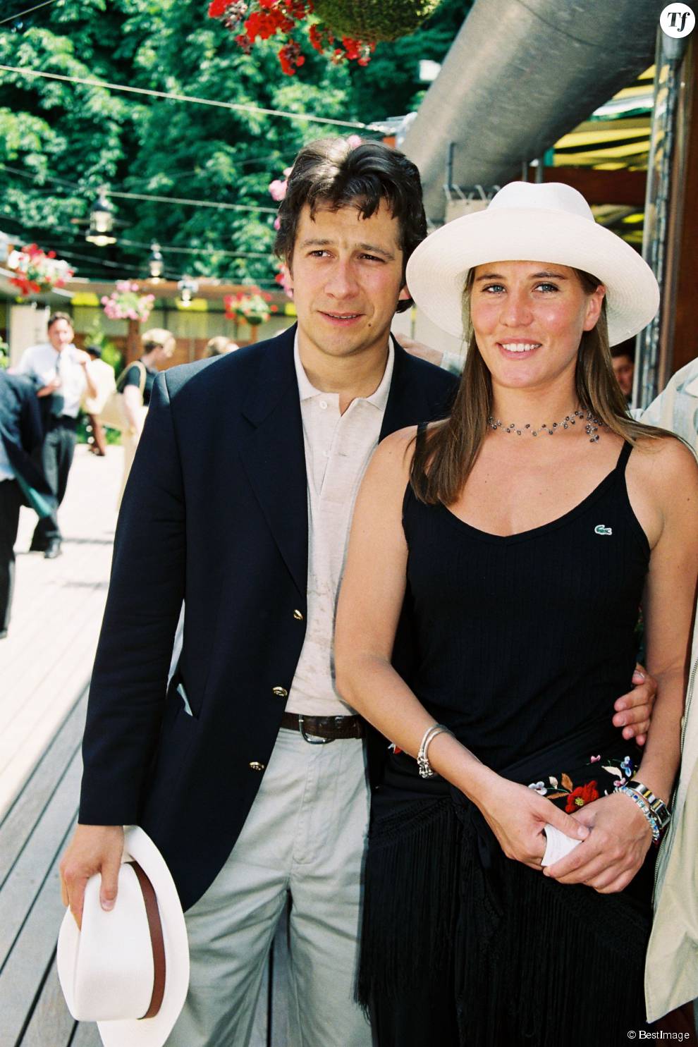  Roland Garros 1999 Laurent Gerra en couple avec Mathilde Seigner  
