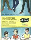 Le garçonnet abandonne les culottes courtes pour le pantalon d'homme, publicité 1960