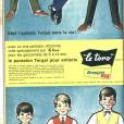 Le garçonnet abandonne les culottes courtes pour le pantalon d'homme, publicité 1960