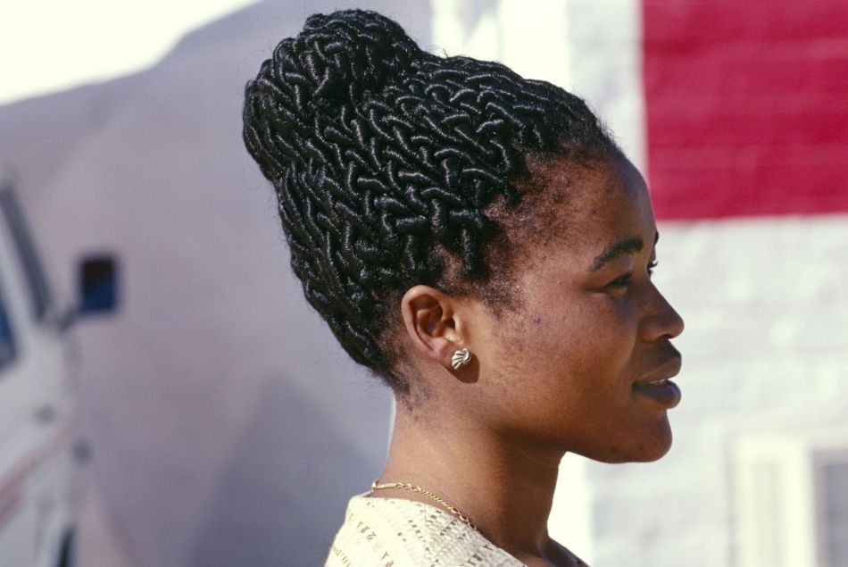 Femme namibienne à Oshikuku en Namibie