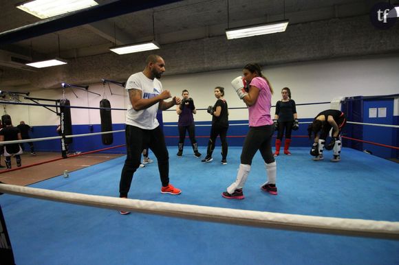 Notre coach Aziz nous montrant différentes techniques