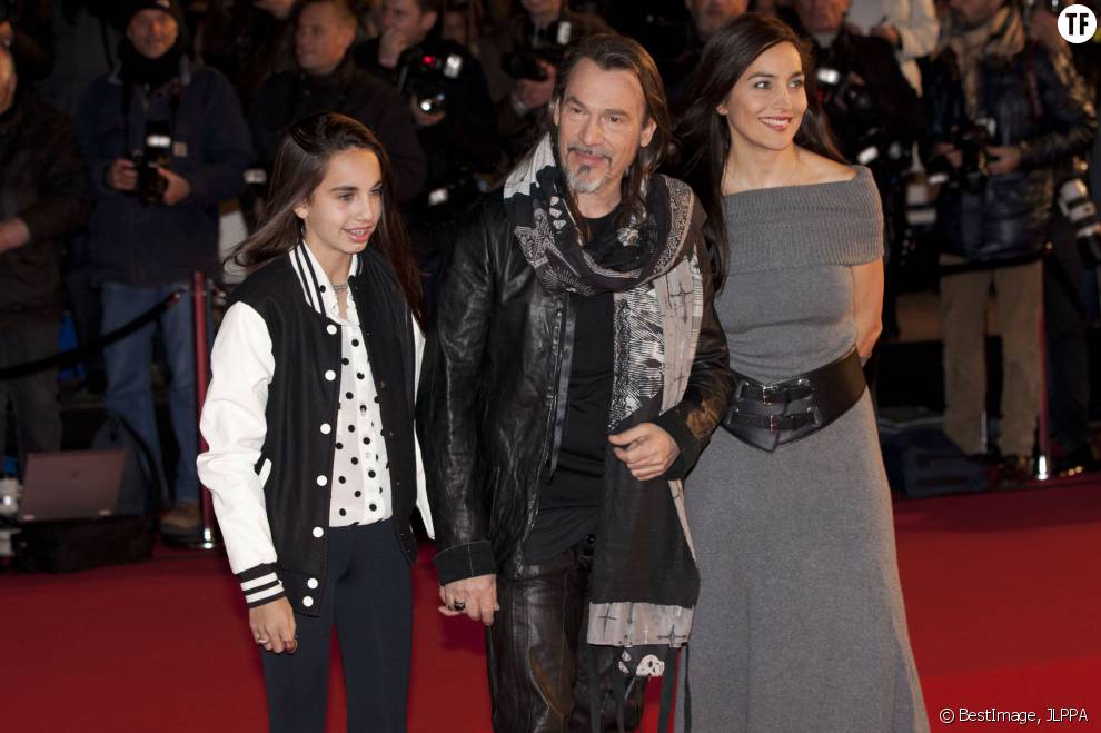 Florent Pagny, sa femme Azucena et leur fille Aël en 2013