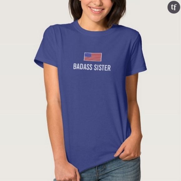 T-sirt "Badass Sister" Zazzle