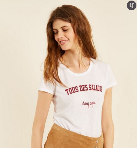 T-shirt "Tous des salauds sauf papa" Les Emmerdeuses