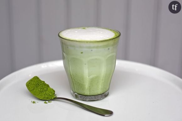 En milieu de matinée : le matcha latte