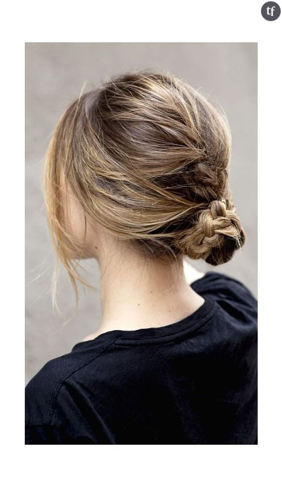 Tendance coiffure : le chignon tressé