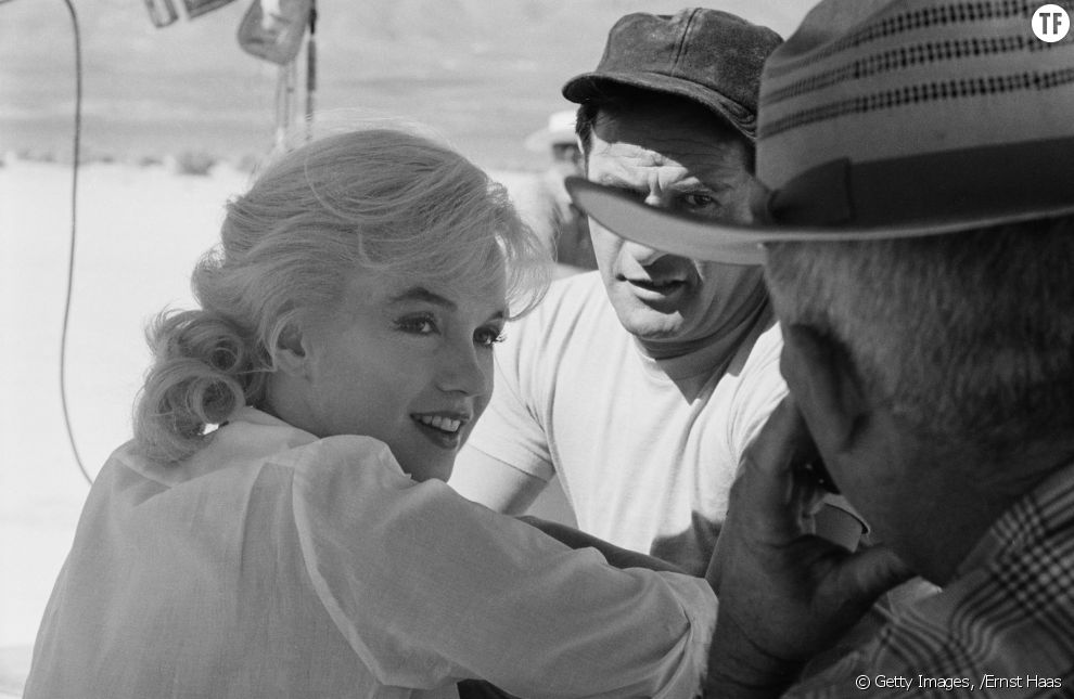 Marilyn Monroe en 1960 sur le tournage de The Misfits