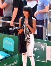La chanteuse Shy'm au Monte Carlo Country Club pour le Monte-Carlo Rolex Masters de tennis, le 13 avril 2016