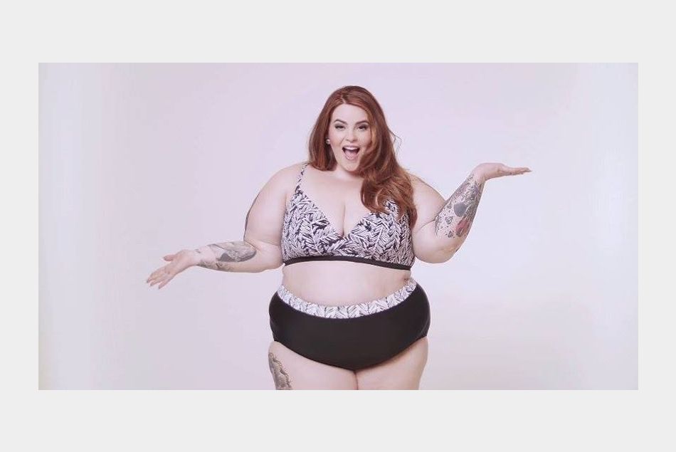 La photo de Tess Holliday utilisée par le groupe Cherchez la Femme et refusée par Facebook car non-conforme à leurs standards "fitness et santé".
