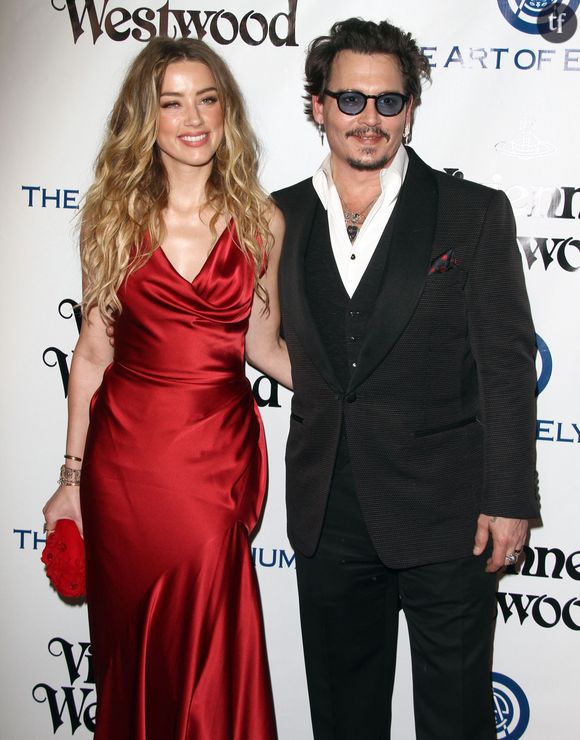 Johnny Depp et sa femme Amber Heard