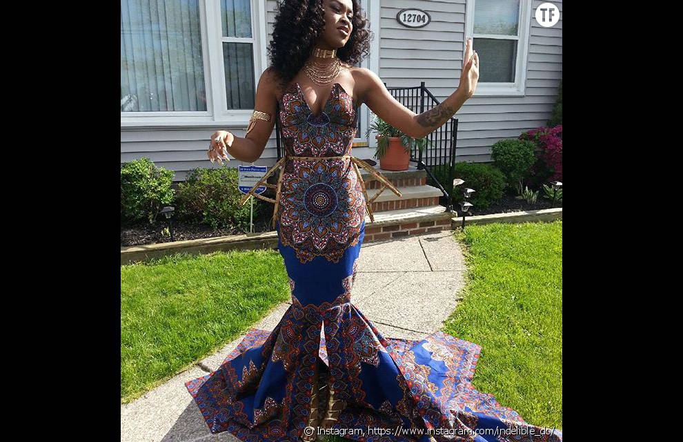 Makalaya Zanders, devenue star d&#039;Instagram grâce à sa robe en wax