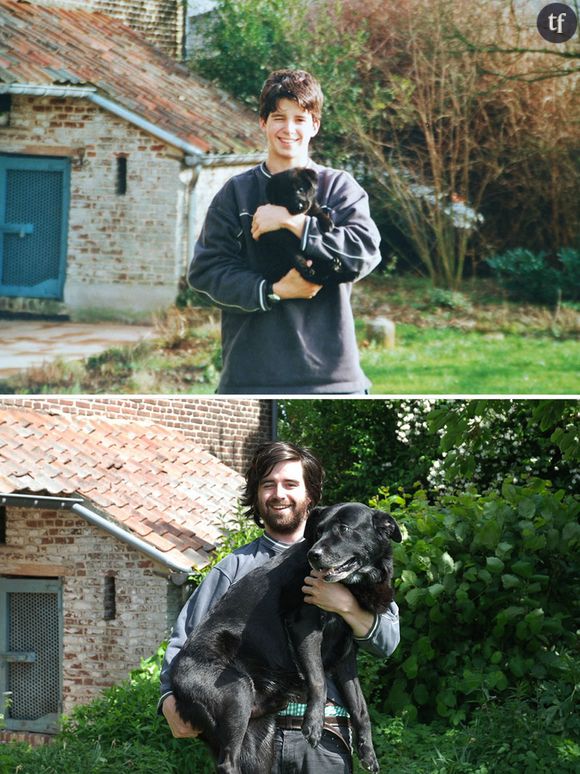 10 ans plus tard, ce chiot a bien changé