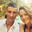 Laurent Koscielny, sa femme Claire et leurs enfants