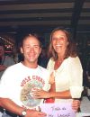 Vincent Lagaf' et sa femme en 1998