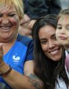 La compagne d'André-Pierre Gignac et ses enfants au match de l'Euro 2016 France-Albanie au Stade Vélodrome à Marseille, le 15 juin 2016