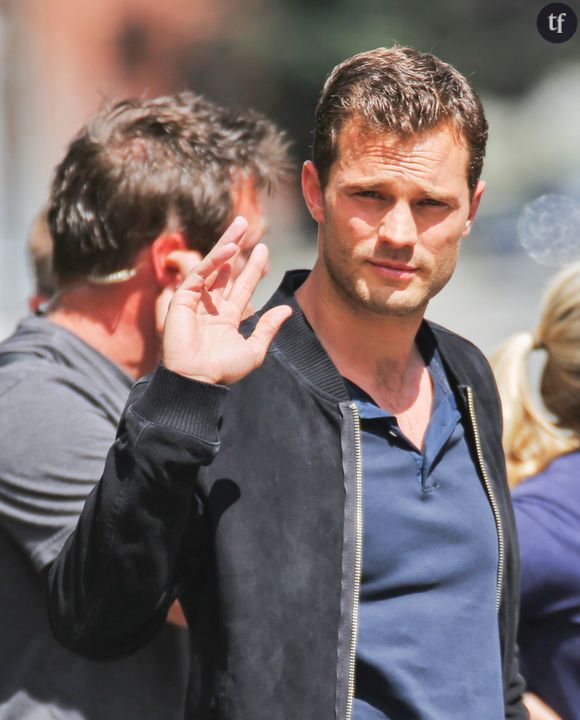 Jamie Dornan sur le tournage de "Cinquante nuances plus sombres" à Vancouver, le 21 juin 2016