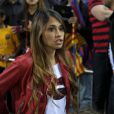 Antonella Roccuzzo (compagne de Lionel Messi) - Le FC Barcelone remporte la Coupe du Roi contre Séville et s'offre le doublé à Madrid en Espagne le 22 mai 2016