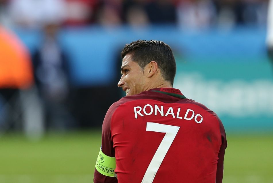 Cristiano Ronaldo pendant l'UEFA Euro 2016 de football match Portugal contre l'Autriche au Parc des Princes à Paris, le 18 juin 2016