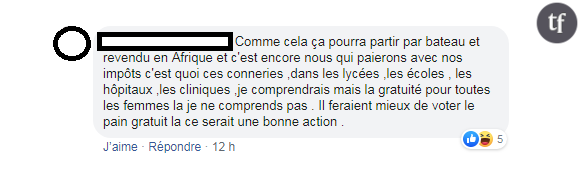 Commentaire repéré sur la page de 20 Minutes