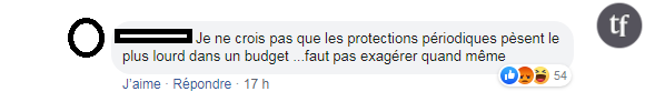 Commentaire repéré sur la page de 20 Minutes