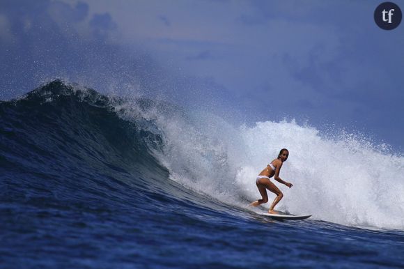 La surfeuse Frankie Harrer