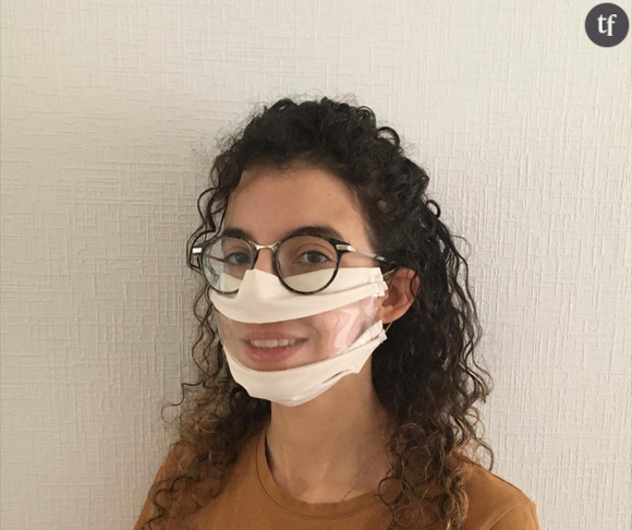 La créatrice du masque inclusif Anissa Mekrabech