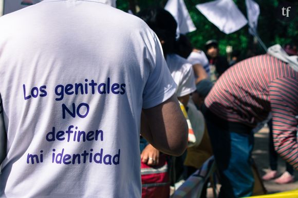 "Les parties génitales ne définissent pas mon identité". Pride de Buenos Aires.