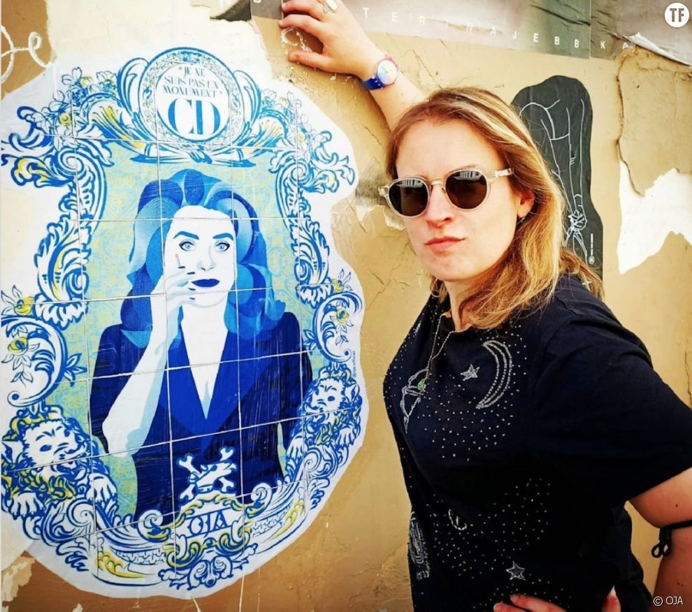 OJA, la street artist qui immortalise dans Paris les icônes de la pop culture
