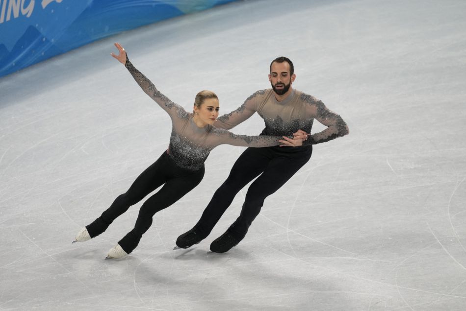 Ashley Cain-Gribble et Timothy Leduc le 19 février aux Jeux Olympiques de Pékin