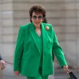  Roselyne Bachelot en talleur vert à l'Elysée pour l'investiture d'Emmanuel Macron le 7 mai 2022 
