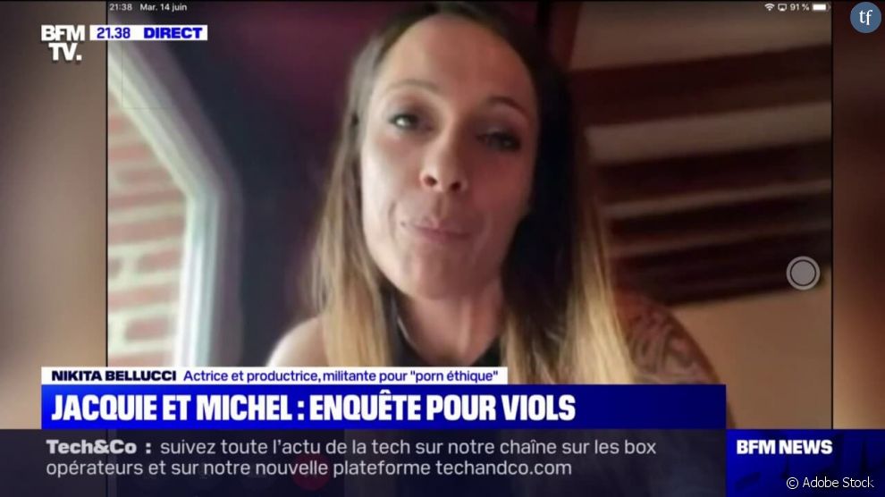Nikita Bellucci s&#039;exprime sur l&#039;affaire Jacquie et Michel sur BFMTV