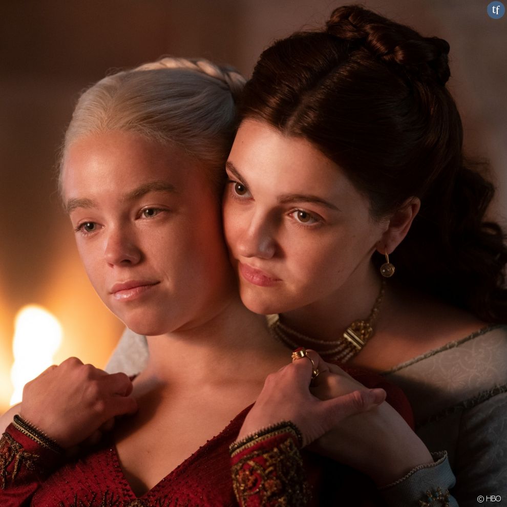 Alicent Hightower (Emily Carey) et Rhaenyra Targaryen (Milly Alcock) dans &quot;House of the Dragon&quot;