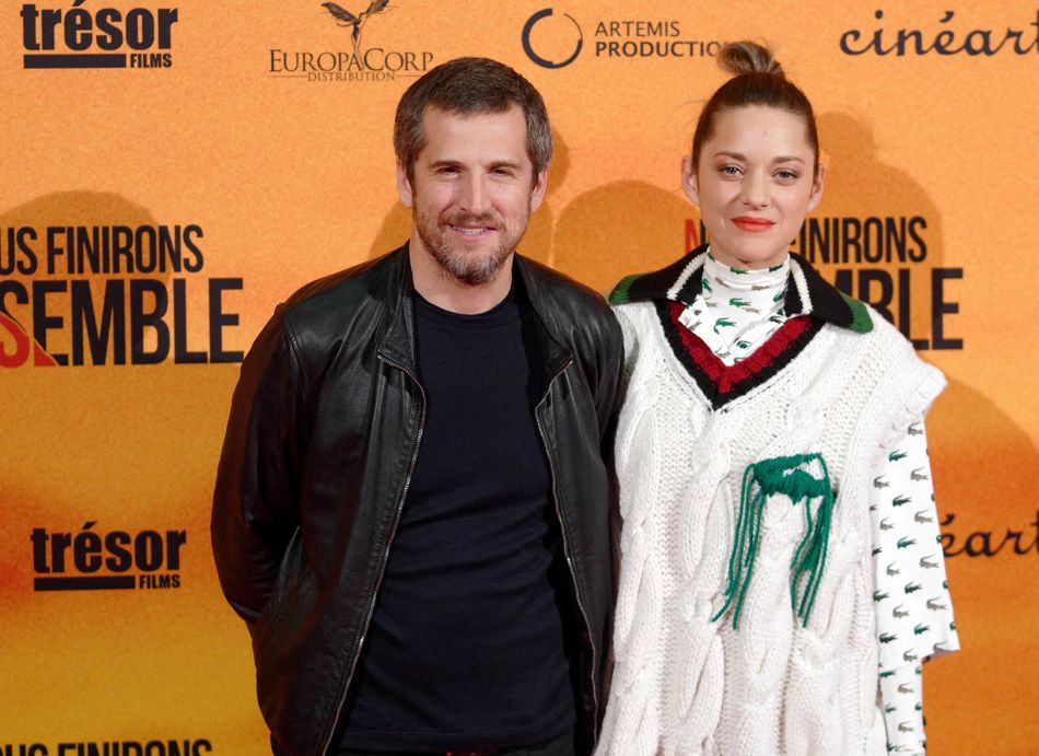 Marion Cotillard et Guillaume Canet lors de la première de "Nous Finirons Ensemble" à Bruxelles, le 23 avril 2019.