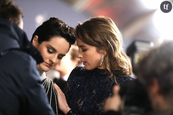 "Merci et bravo !" : Noémie Merlant apporte son soutien à Judith Godrèche
Noémie Merlant (en Louis Vuitton et Cartier - Maquillage Estée Lauder - Coiffure Margaux Rousse Malpat), Adèle Haenel lors du photocall lors de la 45ème cérémonie des César à la salle Pleyel à Paris le 28 février 2020 © Dominique Jacovides / Olivier Borde / Bestimage