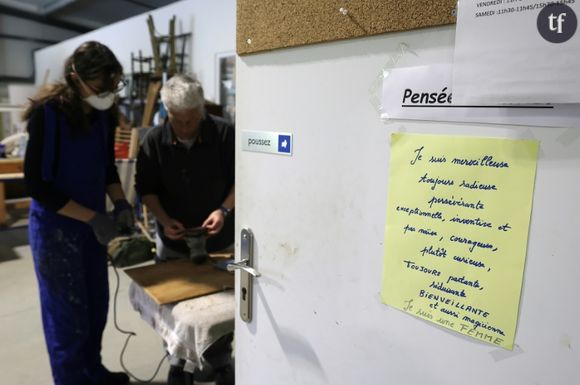 Dans l'Atelier des Filaos spécialisé dans le recyclage de meubles à Prayssac dans le Lot le 5 juin 2024
