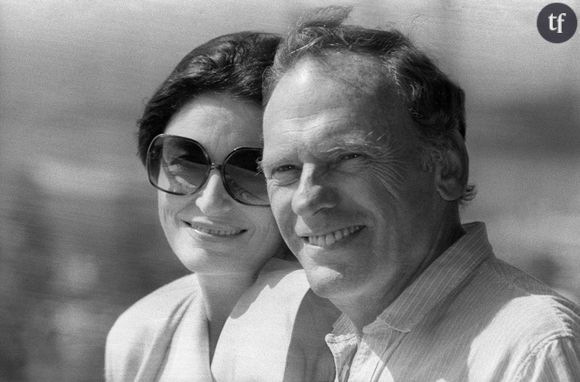 Anouk Aimée et Jean-Louis Tritignant au Festival de Cannes en mai 1986 pour le film "Un homme et une femme, vingt ans après" de Claude Lelouch