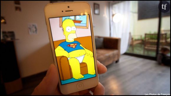 Homer Simpson dans Les photos de François.