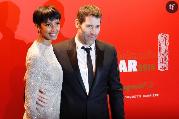 Sonia Rolland et Jalil Lespert à la 40e cérémonie des César à Paris, le 20 février 2015.