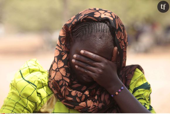 Une des jeunes filles qui faisait partie des centaines de lycéennes enlevées par Boko Haram en avril 2014.