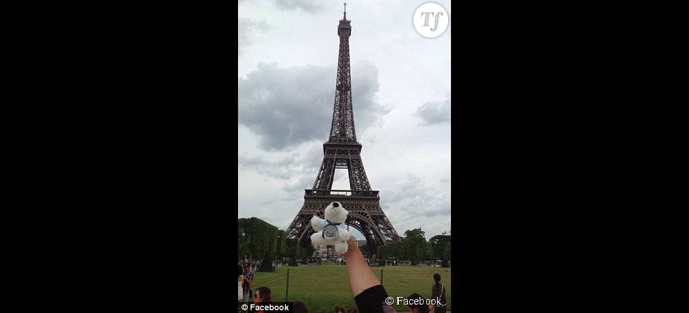  Tikko devant la Tour Eiffel. 
  