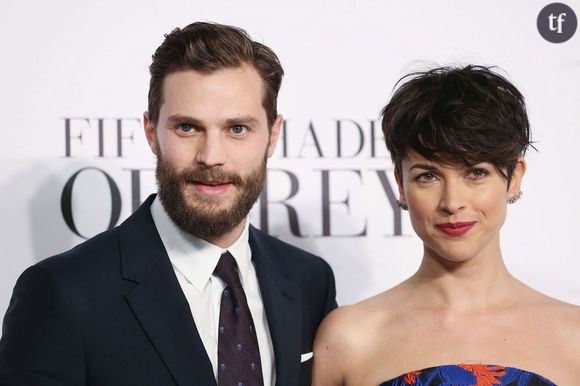 Jamie Dornan et Amelia Warner à la première de 50 Shades of Grey le 12 février 2015