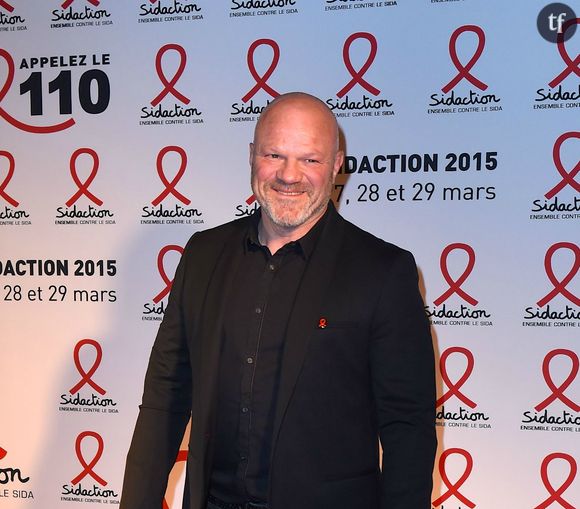 Philippe Etchebest au musée du Quai Branly pour le sidaction 2015.