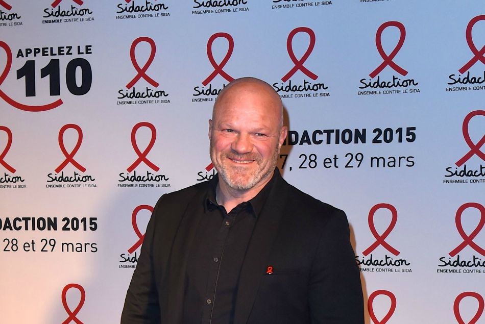 Philippe Etchebest au musée du Quai Branly pour le sidaction 2015.