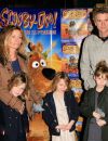  Denis Brogniart, son epouse Hortense et leurs filles Violette, Blanche et Lili- Premiere "Scooby Doo 2" aux Folies Bergeres a Paris le 18 Novembre 2012.  