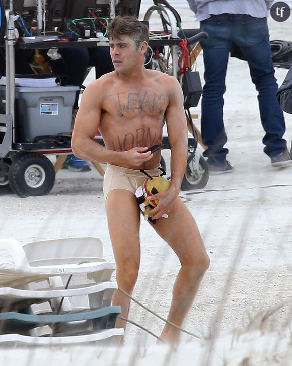 Zac Efron sur le tournage de "Dirty GrandPa"