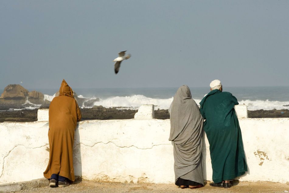 Scène de la vie marocaine à Essaouira, au Maroc