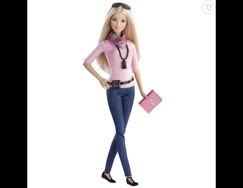 La nouvelle Barbie et ses pieds flexibles.