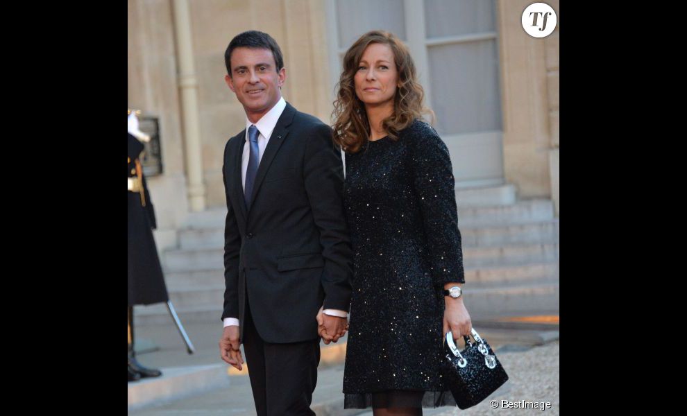 Manuel Valls et sa femme Anne Gravoin.