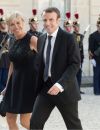 Emmanuel Macron et son épouse Brigitte Trogneux.